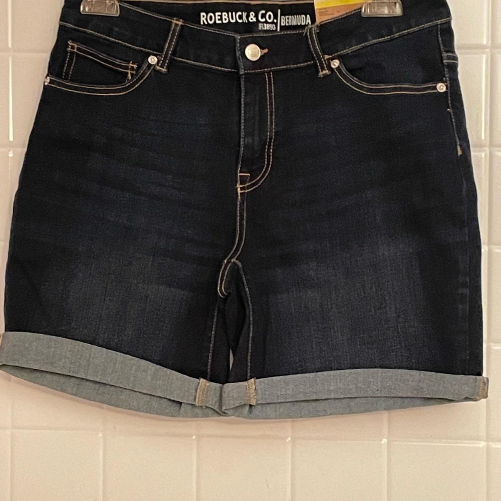 Roebuck & Co. denim shorts, size 14 regular